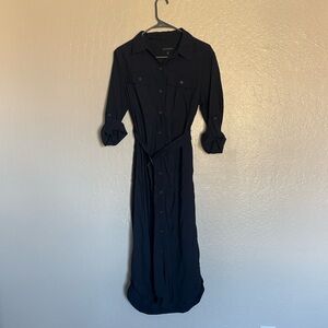 Banana Republic Navy Blue Shirt Dress